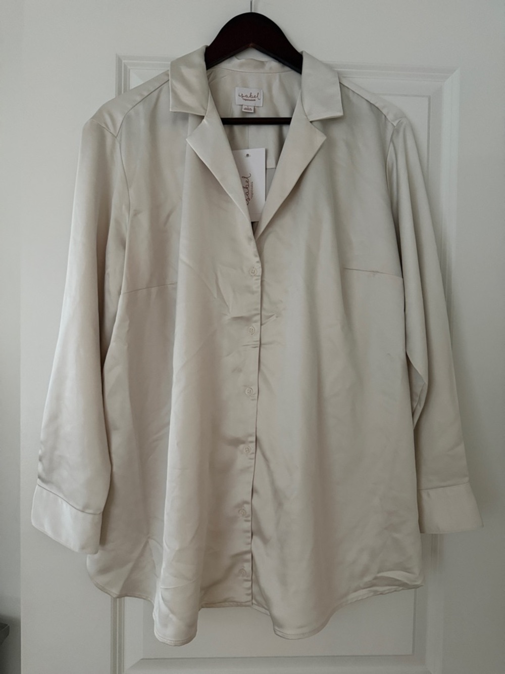 Isabel Maternity by Ingrid & Isabel Ivory Button-Down Shirt